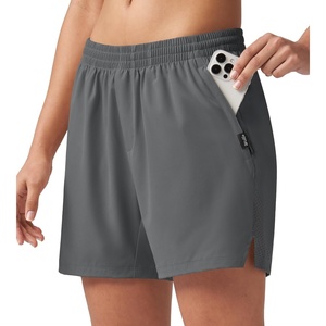 image:imageWillit Womens 5 Hiking Athletic Shorts with Zipper Pockets Quick Dry for Running Workout TravelDeep Gray