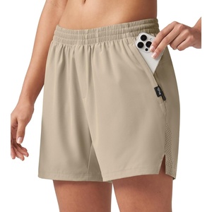 image:imageWillit Womens 5 Hiking Athletic Shorts with Zipper Pockets Quick Dry for Running Workout TravelKhaki