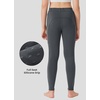 image:imageWillit Girls Fleece Lined Riding Pants Winter Equestrian BreechesDeep Gray