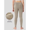 image:imageWillit Girls Fleece Lined Riding Pants Winter Equestrian BreechesKhaki