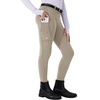 image:imageWillit Girls Fleece Lined Riding Pants Winter Equestrian BreechesKhaki