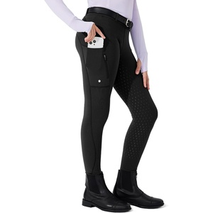 image:imageWillit Girls Fleece Lined Riding Pants Winter Equestrian BreechesBlack