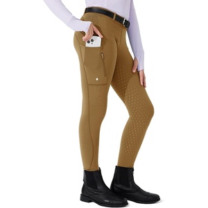 image:imageWillit Girls Fleece Lined Riding Pants Winter Equestrian BreechesCoffee