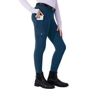 image:imageWillit Girls Fleece Lined Riding Pants Winter Equestrian BreechesPeacock Blue