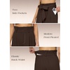 image:imageWillit Women Linen Pants Casual Wide Leg Dress Pants 283032Dark Brown