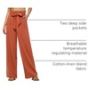 image:imageWillit Women Linen Pants Casual Wide Leg Dress Pants 283032Orange