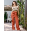 image:imageWillit Women Linen Pants Casual Wide Leg Dress Pants 283032Orange