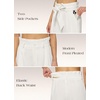 image:imageWillit Women Linen Pants Casual Wide Leg Dress Pants 283032White