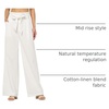 image:imageWillit Women Linen Pants Casual Wide Leg Dress Pants 283032White