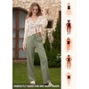 image:imageWillit Women Linen Pants Wide Leg Palazzo Trousers 29 Sage Green M
