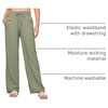 image:imageWillit Women Linen Pants Wide Leg Palazzo Trousers 29 Sage Green M