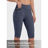 image:imageWillit Womens Capri Leggings Knee Length with Pockets High Waisted Tummy Control Exercise Capris Pants Yoga WorkoutGray