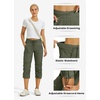 image:imageWillit Womens Capri Pants QuickDry Hiking PantsArmy Green