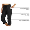 image:imageWillit Womens Capri Pants QuickDry Hiking PantsBlack