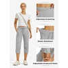 image:imageWillit Womens Capri Pants QuickDry Hiking PantsLight Gray