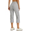 image:imageWillit Womens Capri Pants QuickDry Hiking PantsLight Gray