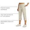 image:imageWillit Womens Capri Pants QuickDry Hiking PantsLight Khaki