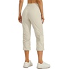 image:imageWillit Womens Capri Pants QuickDry Hiking PantsLight Khaki