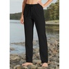 image:imageWillit Womens Cotton Sweatpants with Pockets Straight Leg Lounge PantsBlack