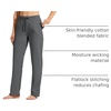 image:imageWillit Womens Cotton Sweatpants with Pockets Straight Leg Lounge PantsDeep Gray