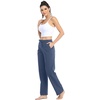 image:imageWillit Womens Cotton Sweatpants with Pockets Straight Leg Lounge PantsDusty Blue