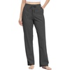 image:imageWillit Womens Cotton Sweatpants with Pockets Straight Leg Lounge PantsGray