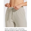 image:imageWillit Womens Cotton Sweatpants with Pockets Straight Leg Lounge PantsKhaki