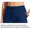image:imageWillit Womens Cotton Sweatpants with Pockets Straight Leg Lounge PantsNavy Blue