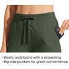 image:imageWillit Womens Cotton Sweatpants with Pockets Straight Leg Lounge PantsOlive Green