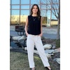 image:imageWillit Womens Cotton Sweatpants with Pockets Straight Leg Lounge PantsWhite