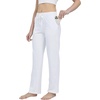 image:imageWillit Womens Cotton Sweatpants with Pockets Straight Leg Lounge PantsWhite