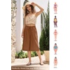 image:imageWillit Womens Linen Capri PantsCaramel
