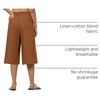 image:imageWillit Womens Linen Capri PantsCaramel