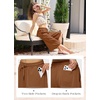 image:imageWillit Womens Linen Capri PantsCaramelupdate