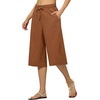 image:imageWillit Womens Linen Capri PantsCaramelupdate