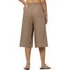 image:imageWillit Womens Linen Capri PantsDeep Khaki