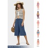 image:imageWillit Womens Linen Capri PantsDenim Blue