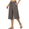 image:imageWillit Womens Linen Capri PantsGrayupdate