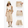 image:imageWillit Womens Linen Capri PantsKhakiupdate