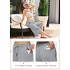 image:imageWillit Womens Linen Capri PantsLight Grayupdate