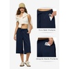 image:imageWillit Womens Linen Capri PantsNavy Blue