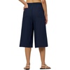 image:imageWillit Womens Linen Capri PantsNavy Blueupdate