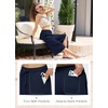 image:imageWillit Womens Linen Capri PantsNavy Blueupdate