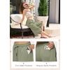 image:imageWillit Womens Linen Capri PantsSage Greenupdate