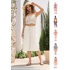 image:imageWillit Womens Linen Capri PantsWhite