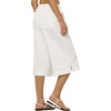 image:imageWillit Womens Linen Capri PantsWhite