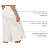 image:imageWillit Womens Linen Capri PantsWhite