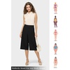 image:imageWillit Womens Linen Pleated Capri PantsBlackupdate