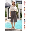 image:imageWillit Womens Linen Pleated Capri PantsGray