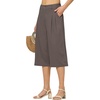 image:imageWillit Womens Linen Pleated Capri PantsGrayupdate